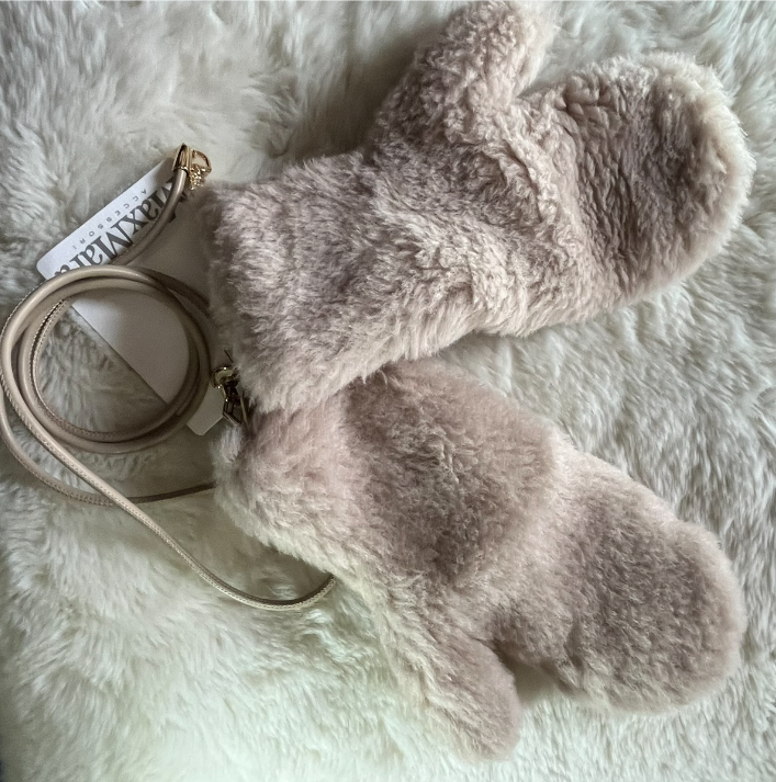 Max Mara マックスマーラ テディミトン もこもこ手袋 サイズSM