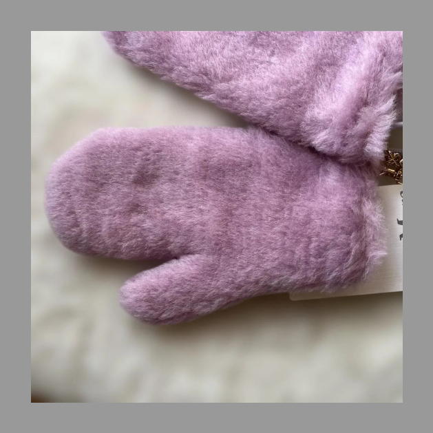 MaxMara マックスマーラ パープル ミトン ストラップ付 ML 2345660633 - OMBRATO