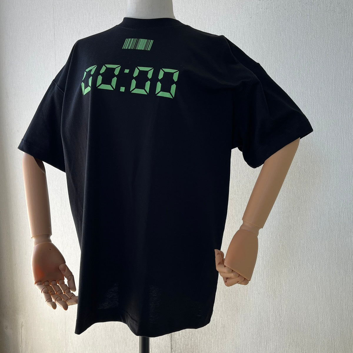 VTMNTS★RESET リセット コットン Tシャツ ブラック