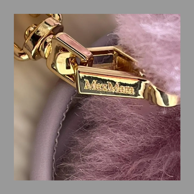 MaxMara マックスマーラ パープル ミトン ストラップ付 ML 2345660633 - OMBRATO