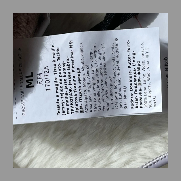 MaxMara マックスマーラ パープル ミトン ストラップ付 ML 2345660633 - OMBRATO