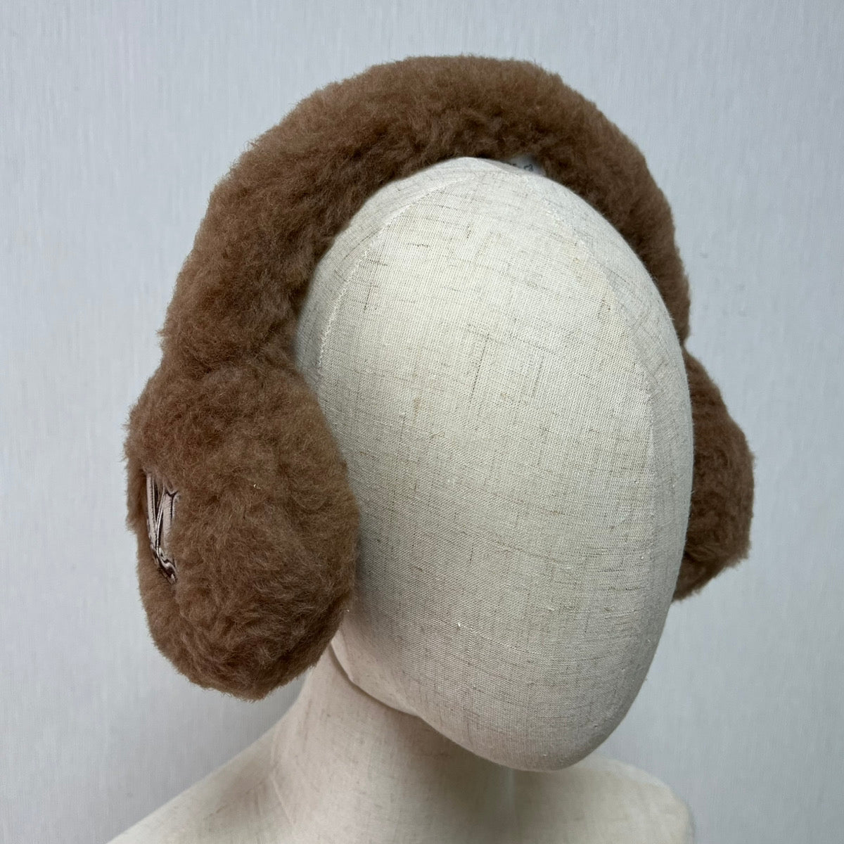 新品未使用 MAX MARA マックスマーラ Muffy ロゴ イヤーマフ キャメル 2524576082 600 001