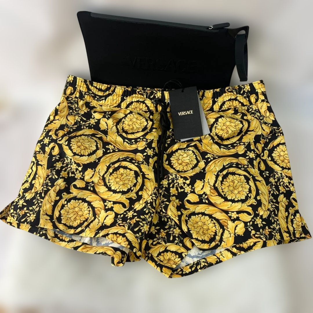 新品未使用 VERSACE(ヴェルサーチ) バロッコ スイムショーツ 水着 サイズL ABU05021A233170A7900