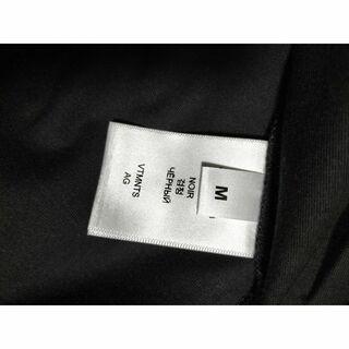 VTMNTS★RESET リセット コットン Tシャツ ブラック