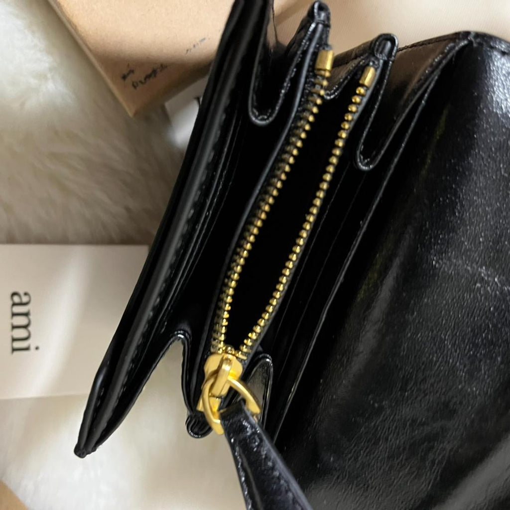 AMI PARIS（アミ パリス）パリ パリ レザー 二つ折り財布