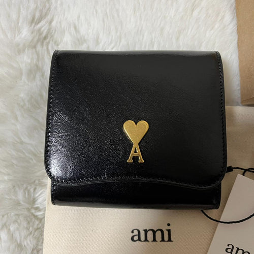 AMI PARIS（アミ パリス）パリ パリ レザー 二つ折り財布