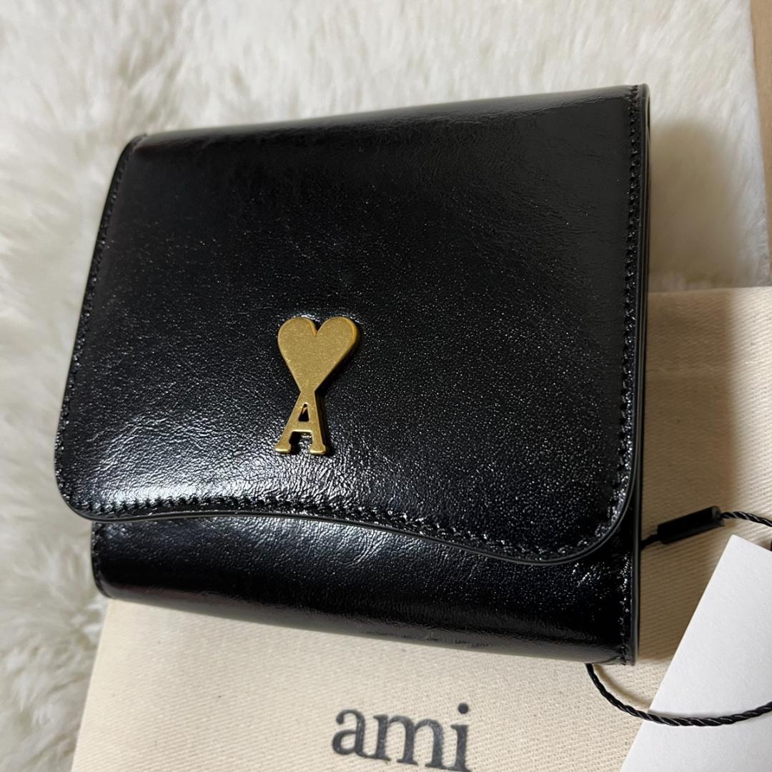 AMI PARIS（アミ パリス）パリ パリ レザー 二つ折り財布