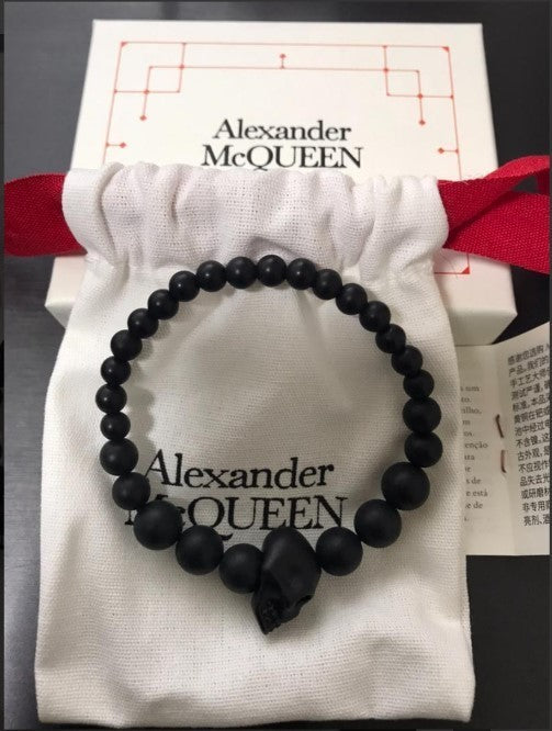 Alexander McQueen★マルチビーズ スカル ブレスレット
