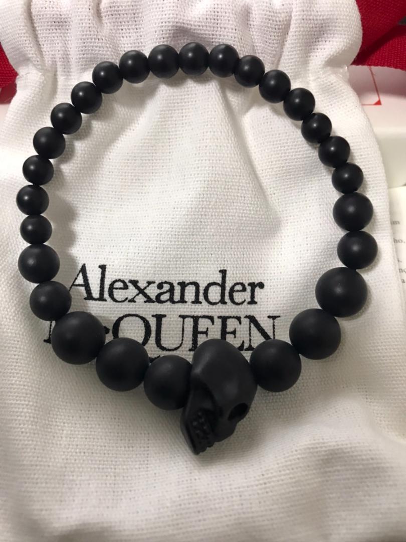 Alexander McQueen★マルチビーズ スカル ブレスレット