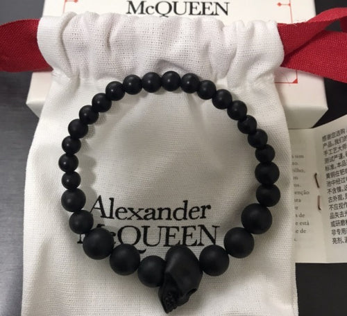 Alexander McQueen★マルチビーズ スカル ブレスレット